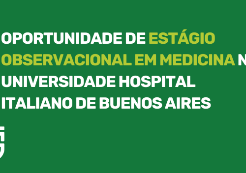 Estágio Observacional em Medicina