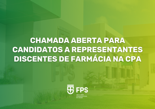 Chamada aberta para candidatos a representantes discentes de Farmácia na CPA
